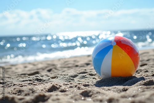 Fototapeta Naklejka Na Ścianę i Meble -  ball on the beach