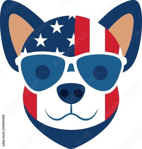 dog with sunglasses