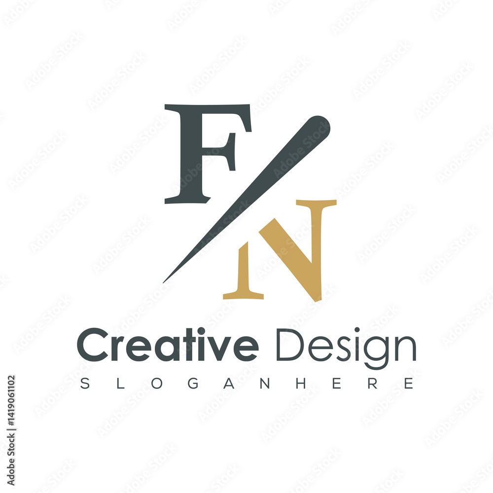 initial monogram logo with creative design. initial monogram logo with creative design.