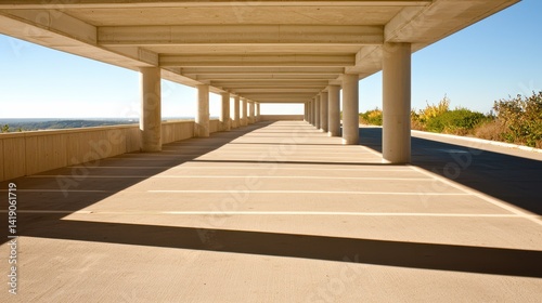 Construction progress of multistorey carpark skeleton in urban area gigapixel standard view architecture focus