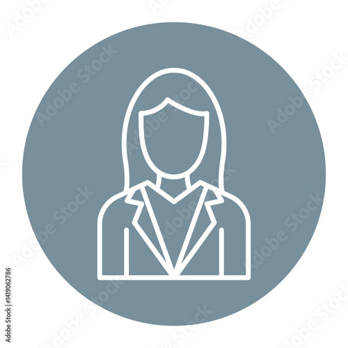 Assistant Woman Icon