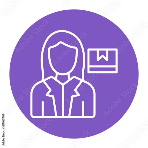 Recipient Woman Icon