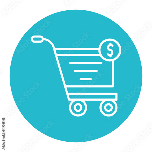 Cart Price Icon