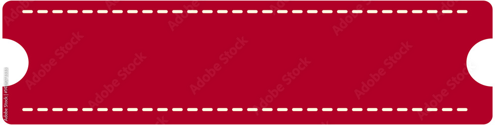 Red Coupon Text Frame
