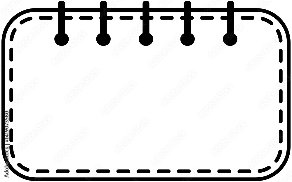 Dotted line Deco Notebook 
