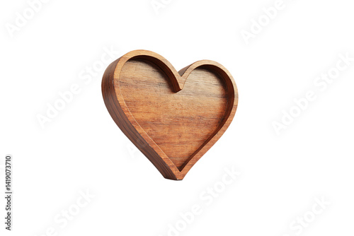 Red heart symbol on a transparent background