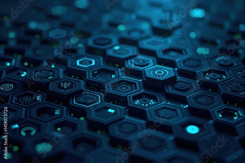 close up of computer chip