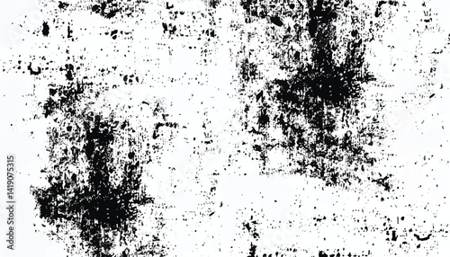 Wallpaper Mural Grunge overlay layer. Abstract black and white vector background. Grunge grain texture effect. Rough black and white texture vector. Torontodigital.ca
