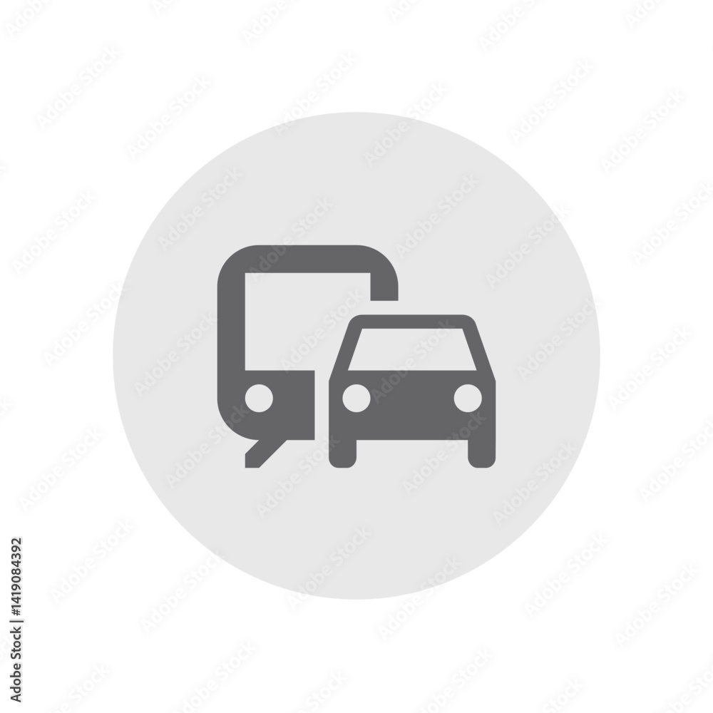 Commute Outlined Icon Commute Outlined Icon