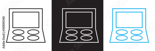 Cosmetics icon. makeup icon collection. woman beauty symbol. Vector for websites, mobile interfaces, presentations, banner, logo, visual branding etc. Vector illustration. EPS 10