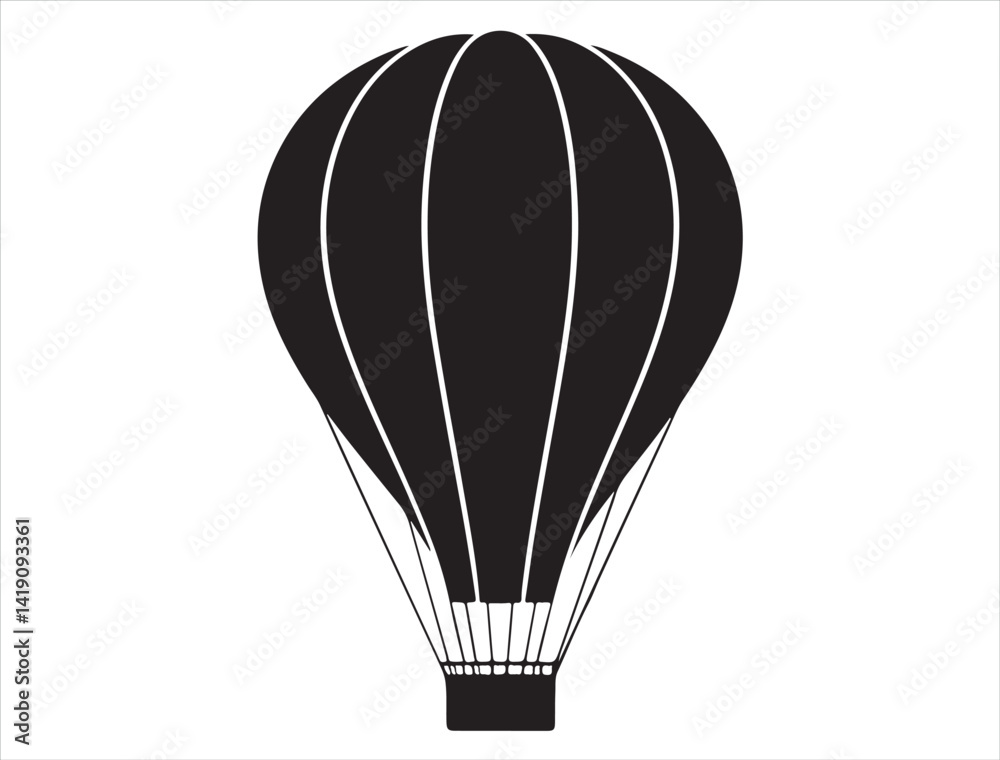 Obraz premium Hot air balloon silhouette