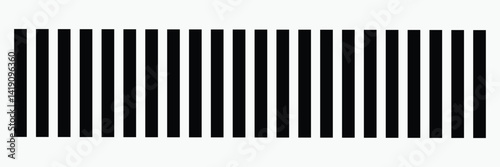 Crosswalk lines. pedestrian crossing icon. zebra crossing. vector illustration, crossover isolated on white background. Vector Illustration .EPS 10 .  