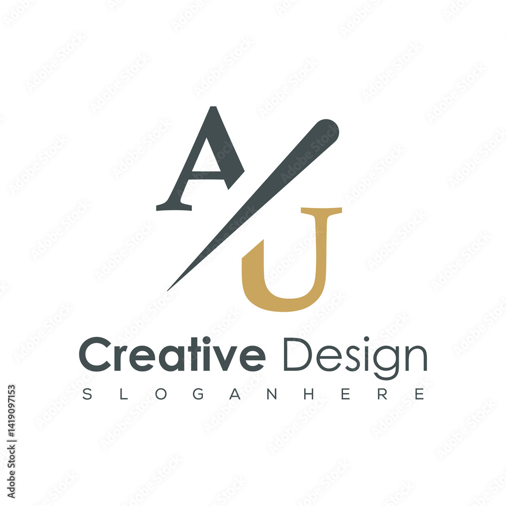 initial monogram logo with creative design. initial monogram logo with creative design.