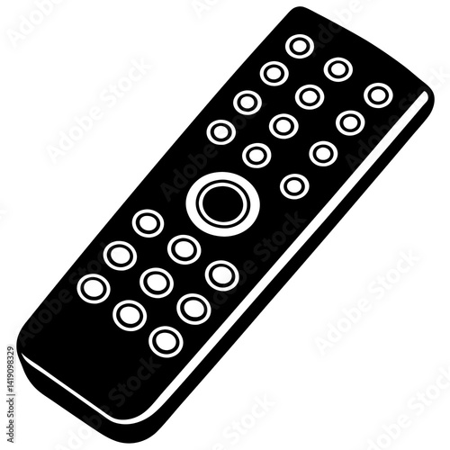 Remote Control Vector Illustration – AI Graphics Design File with White Background for Microstock Sites