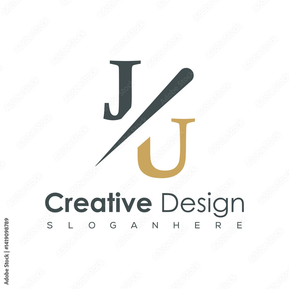 initial monogram logo with creative design. initial monogram logo with creative design.