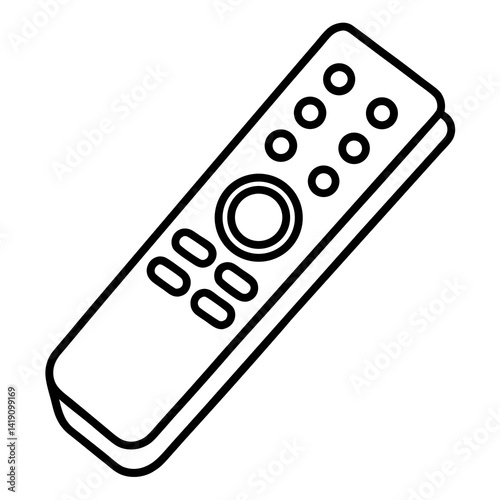 Remote Control Vector Illustration – AI Graphics Design File with White Background for Microstock Sites