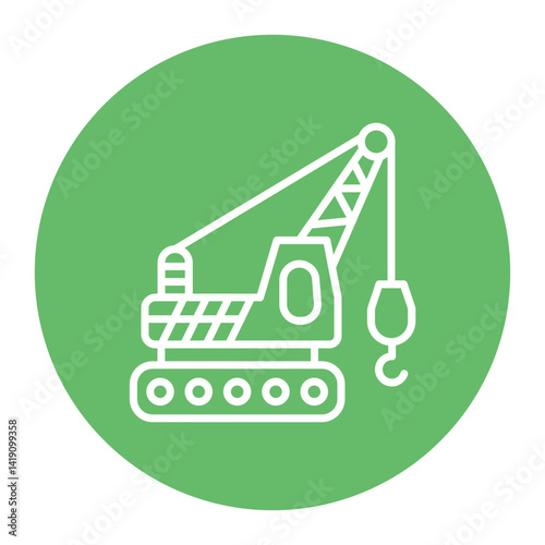 Crawler Crane Icon