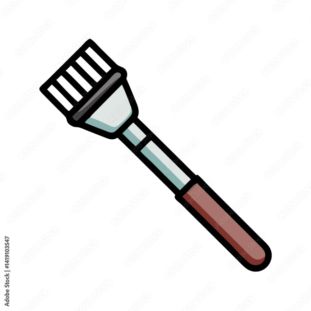Illustration of a professional manual tile grout remover tool Illustration of a professional manual tile grout remover tool