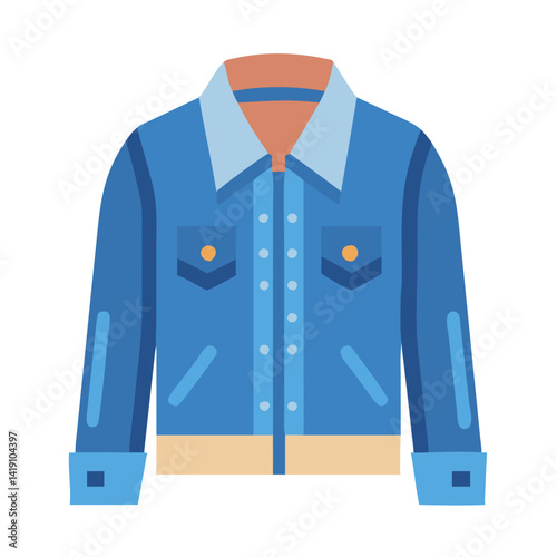  Modern Denim Jacket Icon Design
