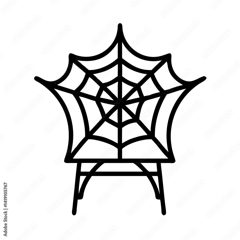 Spiderweb halloween decoration illustration vector graphic design for halloween spider web icon art Spiderweb halloween decoration illustration vector graphic design for halloween spider web icon art