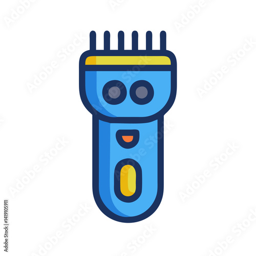 Blue cartoon electric shaver for hair trimming tool