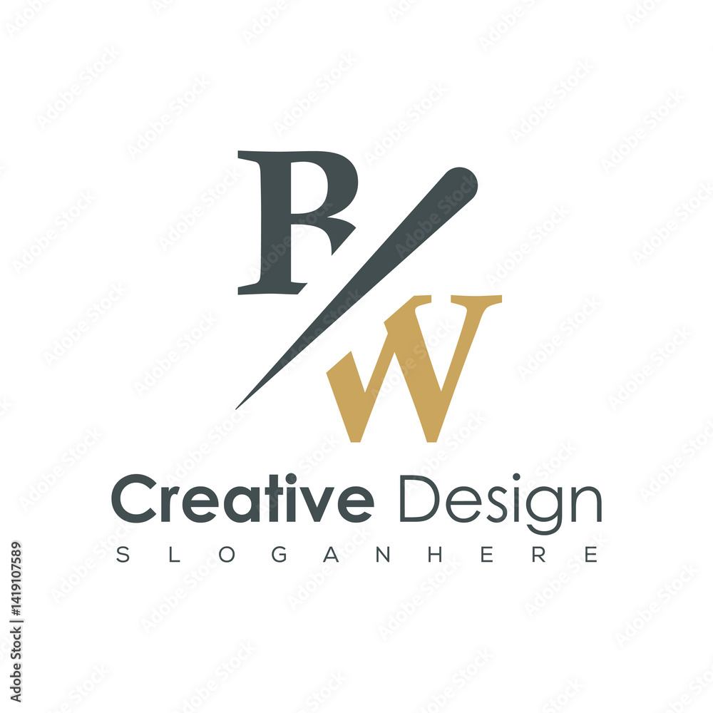initial monogram logo with creative design.	
