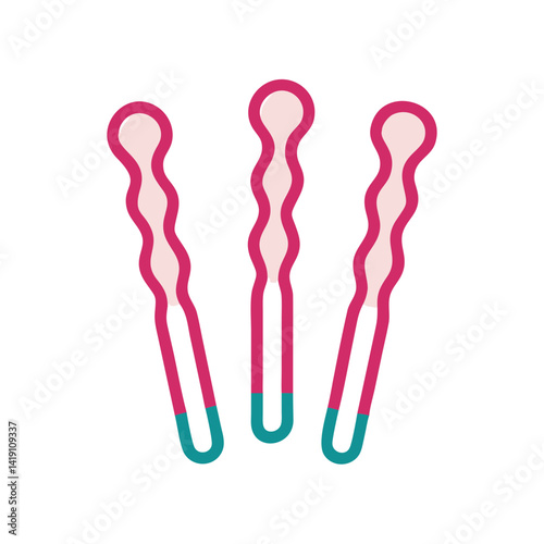  Modern Hair Pins Icon Design