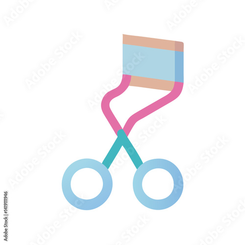 Eyelash curler icon for beauty and cosmetics websites