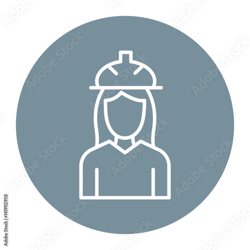 Builder Female Icon