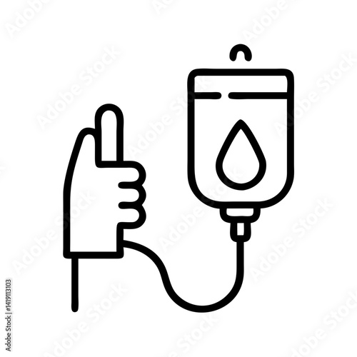 Iv drip therapy vector illustration for medical treatment and intravenous infusion concept design