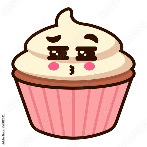 Cute Cupcake Sticker