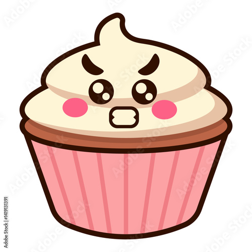 Cute Cupcake Sticker