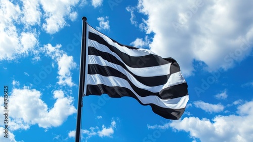 Stripe wind direction flag