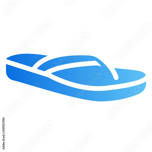 flip flop Gradient icon