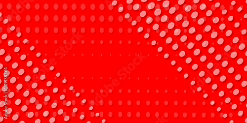 White dot and red pop art creative concept colorful retro pattern dotted halftone design background, seamless dot pattern creating and stylish abstract design geometric grunge texture background.