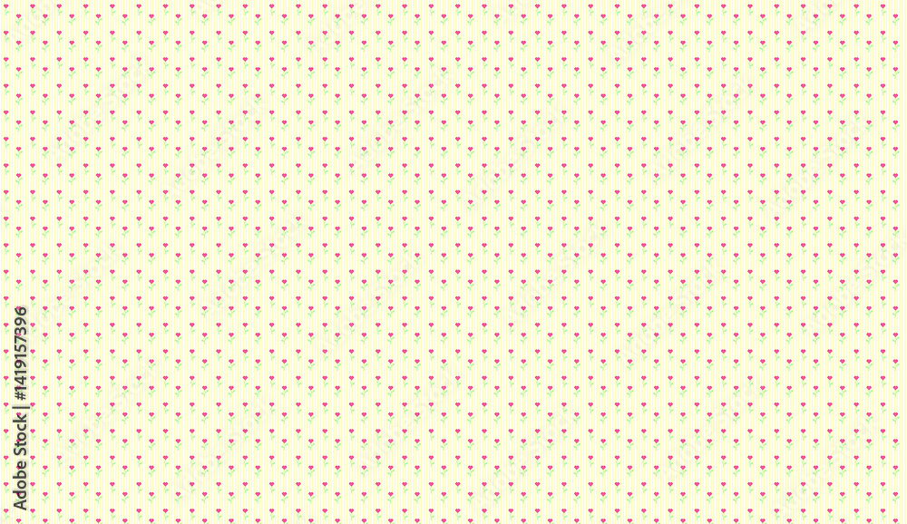 Small pink flowers creating a repetitive pattern on a cream background Small pink flowers creating a repetitive pattern on a cream background