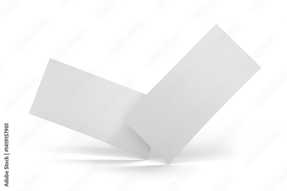 Realistic Dl Flyer Blank Mockup template isolated on background. Empty 3d landscape paper template for flyer, wedding invitation, postcard, gift card, note cards, voucher, greeting card, brochure Realistic Dl Flyer Blank Mockup template isolated on background. Empty 3d landscape paper template for flyer, wedding invitation, postcard, gift card, note cards, voucher, greeting card, brochure