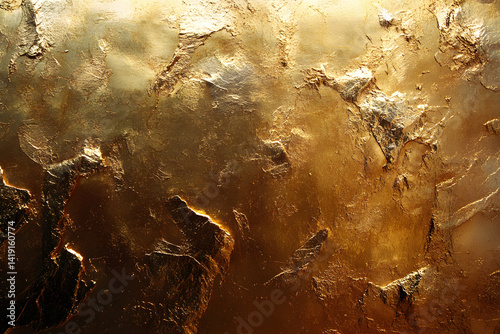 Cloud-like golden textures with ambient light