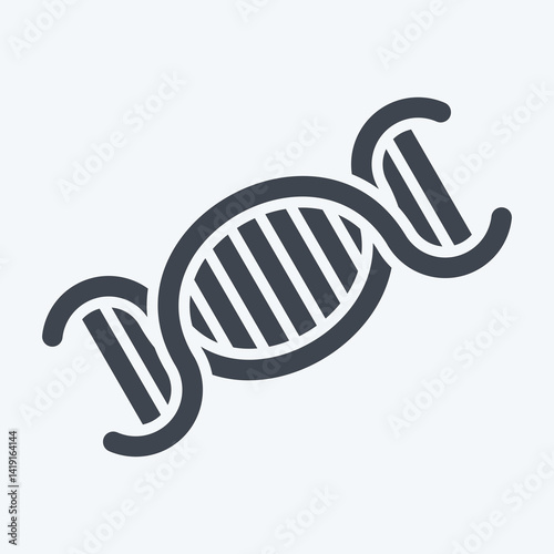 Icon Biology. related to Bioengineering symbol. glyph style
