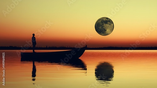 Breathtaking sunset landscape with a serene coastal horizon calming ocean waves and a dreamy atmospheric sky  Ideal for relaxing and tranquil visual themes