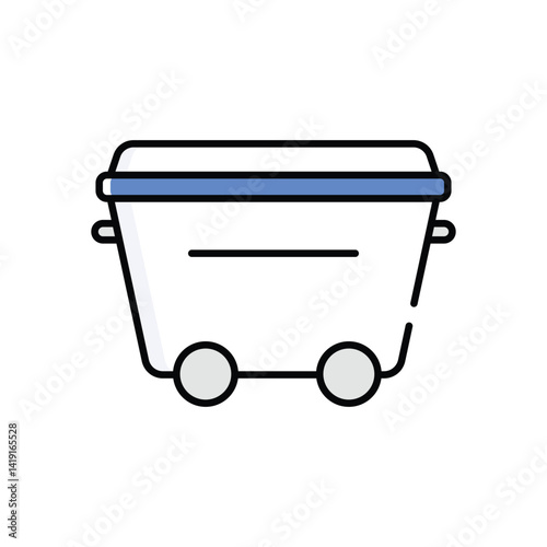 Wheelie Bin Vector icon