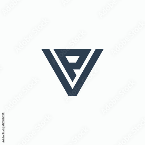 Free Download Flat Vector letter vp Logo Design Template - GFXLoad