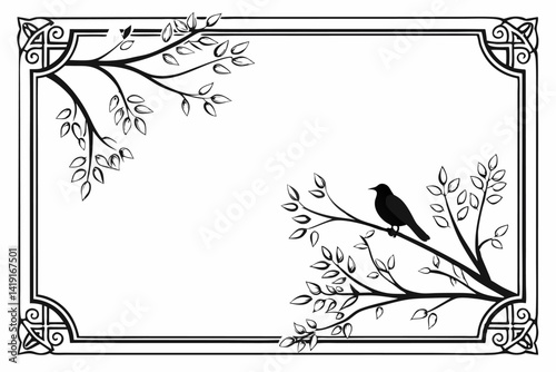 vector illustration of a feather pen