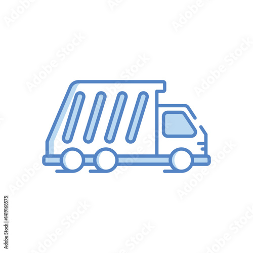 Garbage Truck Vector icon
