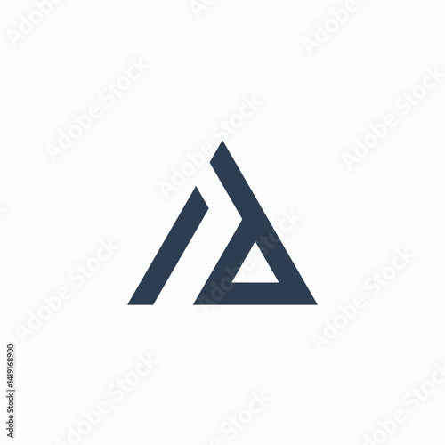 Free Download Flat Vector letter ad Logo Design Template - GFXLoad