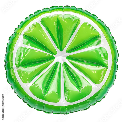 Inflatable lime slice float