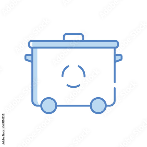 Wheelie Bin Vector icon
