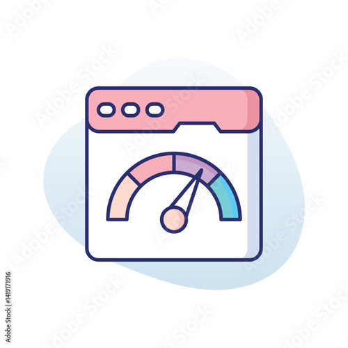 Speed Browsing  Vector icon