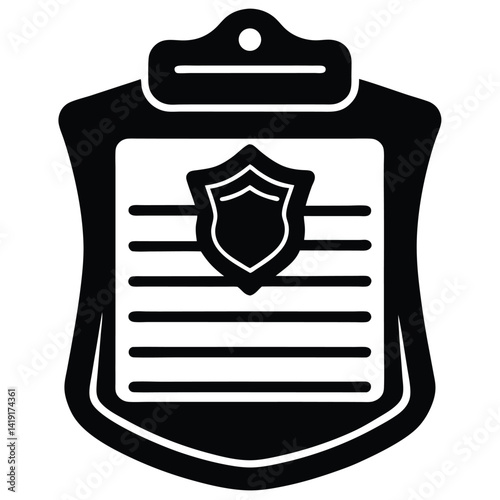 isolated police traffic citation pad on white back