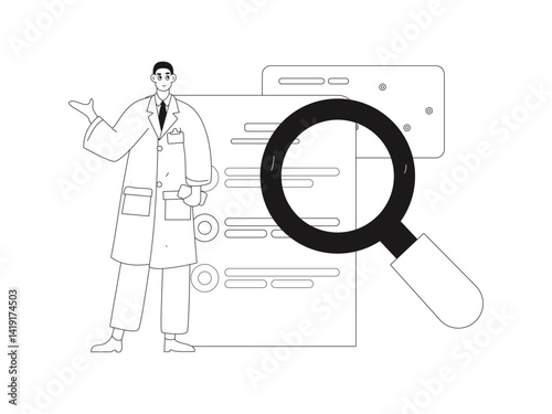 Medical characters fighting the epidemic flat vector concept operation hand drawn illustration
